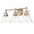 thumbnail image 4 of Golden Lighting Malta 3-light Vanity in Brushed Champagne Brass, 4 of 7