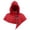 Red, variant on Steampunk Hooded Cowl Renaissance Gothic Shoulder Shawl Short Cape Medieval Cloak with Buckles Cosplay Costume