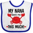 thumbnail image 3 of Inktastic Nana Loves Me Grandson Boys or Girls Baby Bib, 3 of 4
