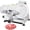 semi-automatic, variant on 240W Commercial Electric Meat Slicer, Semi-Automatic Deli Food Slicer with 10" Chromium-Plated Steel Blade, 0-0.5 Inch Adjustable Thickness for Meat, Bread, Cut Meat and Cheese, Frozen Foods