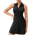 thumbnail image 2 of Amzcrzy Robe de Tennis pour Femmes Entraînement Active Robes Athlétiques pour Femmes Entraînement Golf Robe d'Été avec Poches P-2TG, 2 of 5