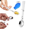 thumbnail image 2 of Dinnerware Set Outdoor Folding 304 Stainless Fork and Spoon Portable Multi Functional Tableware Camping Travel Spoon with Storage Box, 2 of 9