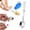 Silver-B, variant on SomWiBe Foldable Camping Spoon with Blue Travel Case, Portable Stainless Steel Outdoor Utensil for Backpacking Hiking, 6.1 inch, 1 Pack