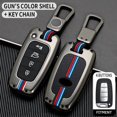 thumbnail image 3 of Car Key Fob Cover Case Protector Zinc Alloy Car Smart Key Fob Case Cover Holder For Hyundai Sonata For KIA Optima, 3 of 9