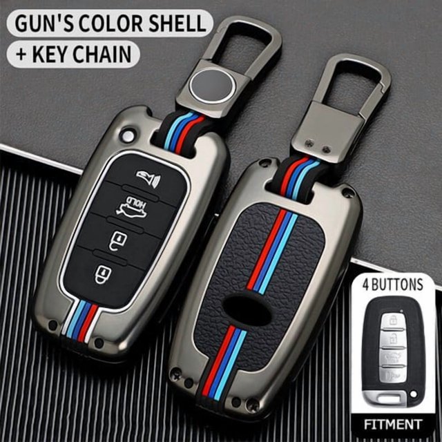Car Key Fob Cover Case Protector Zinc Alloy Car Smart Key Fob Case Cover Holder For Hyundai Sonata For KIA Optima