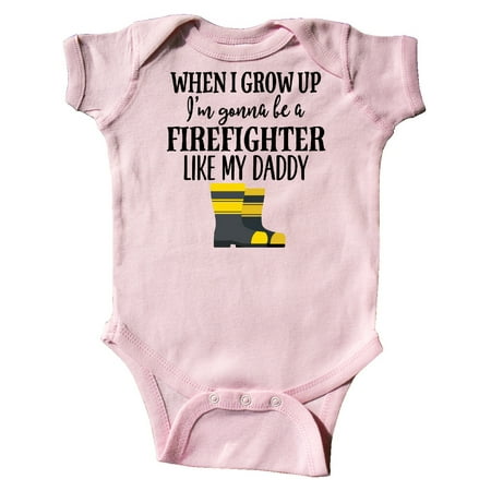 

Inktastic Future Firefighter Like Daddy Gift Baby Boy or Baby Girl Bodysuit