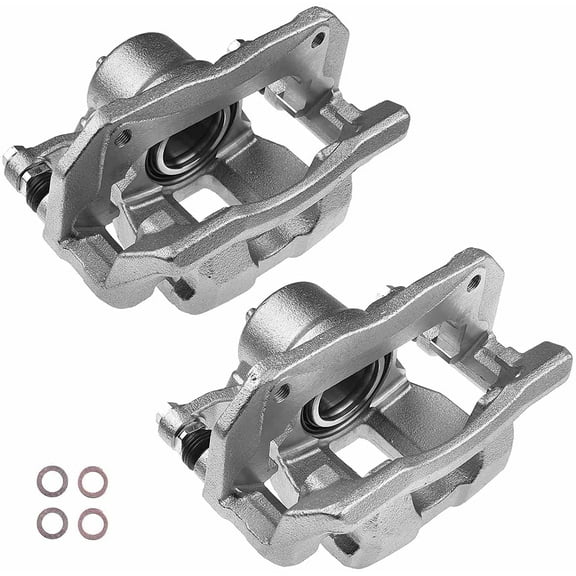 A-Premium Brake Caliper Assembly with Bracket Compatible with Honda Civic 2017-2020 Accord 2016-2017 Front Driver and Passenger Side 2-PC Set