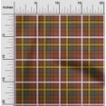 thumbnail image 1 of oneOone Polyester Lycra Chocolate Brown Fabric Madras Check Craft Projects Decor Fabric Printed By The Yard 56 Inch Wide, 1 of 4