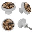 thumbnail image 4 of PhooArto Retro Octopus Tentacles Print 4 PCS Crystal Glass Cabinet Knobs, Drawer Kitchen Cabinets Dresser Cupboard Wardrobe Pulls Handle - Glowing in the Dark, 4 of 7