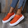 thumbnail image 1 of Zapatos de color sólido con suela gruesa para mujer, zapatos deportivos casuales transpirables de malla Wmkox8yii ytu3400, 1 of 7