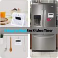 thumbnail image 4 of 3X Temporizador de Cocina, Temporizador de Huevos Con Reloj, Temporizador Digital CronóMetro Con Alarma LCD para Cocinar, Hornear, Hacer Deportes, Aprender, Etc., 4 of 5