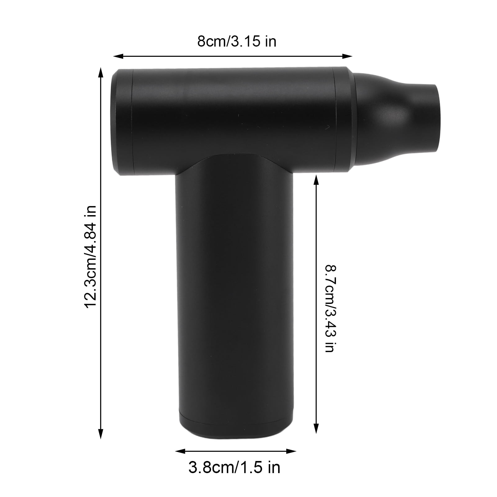 BOKYAN Jet Dry Blower, 110000 RPM Powerful Mini Jet Fan Air Duster for PC, Keyboard, Car & Camera Cleaning, Black, 4000mAh, 13.47 oz / 382g