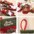 thumbnail image 2 of Juego de 4 cubiertos navideños, bolsillos para decoración de mesas navideñas, bolsas para vajilla navideña para el hogar, restaurantes y cenas, 2 of 5
