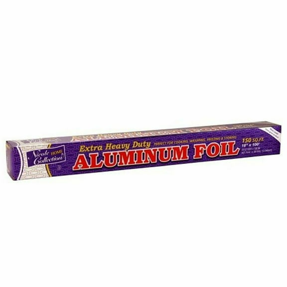 18" x 100' Extra Heavy Duty Aluminum Wrap Foil Roll 150 Square Foot - 4 Pack