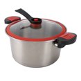 thumbnail image 1 of Pressure Cooker, 304 Stainless Steel Double Ear Soup Pot Micro Pressure Compound Bottom Cooking Pot, 1 of 7