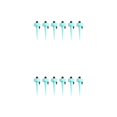 thumbnail image 1 of VONKY Auto Drip Irrigation System with Slow Release Switch Control Valves Self Water Waterer Tools Adjustable Garden Sprinkler Blue 1pc Type7 NO7, 1 of 6