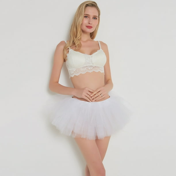 Falda sexy para adultos, falda de malla, falda tutú, falda de gasa de 5 capas, falda de pastel, falda de rendimiento