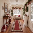 thumbnail image 6 of KUETH 5'x7' Christmas Machine Washable Area Rug, Non-Slip Rugs for Living Room, Bedroom and Dining Area, Red, 6 of 8