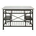 thumbnail image 5 of ACME Lanzo Kitchen Island in Marble and Gunmetal, 5 of 5