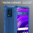 thumbnail image 4 of SPY CASE for BLU View 5 Pro 5G B170D Case with Screen Protector,BLU View 5 Pro Phone Case Full Body Protective Soft TPU Bumper Raised Corner Edge Military Grade Shockproof Cover - Blue, 4 of 5