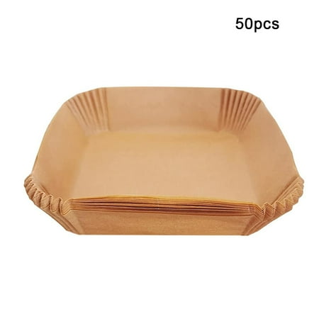 

Pinshui Air Fryer Disposable Paper Liner Non-Stick Square Steamer Baking Liner