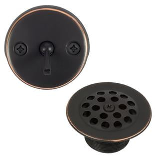 Overflow Trip Lever Drain - Bennington Trip Lever Bathtub Tub Drain Waste Overflow Conversion Kit, Oil Rubbed Bronze