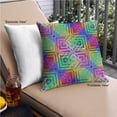thumbnail image 2 of Ahgly Company Indoor Square Patterned Throw Pillow, 18 inch by 18 inch, 2 of 6
