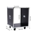 thumbnail image 2 of 12U Server Rack, Network Cabinet, Network Rack, Open Frame Server Rack with Side Rails, Ventilated Design for Data Closet, Home Lab, 2 of 10
