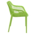 thumbnail image 4 of Compamia Air XL Outdoor Patio Dining Arm Chair in Tropical Green, 4 of 6