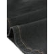 thumbnail image 5 of Faldas de mezclilla para mujer Inspire Chic, de cintura alta, con cremallera y abertura trasera, faldas midi de mezclilla con bolsillos, color negro, talla L, 5 of 6