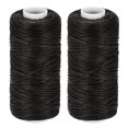 thumbnail image 1 of Unique Bargains Smoky Black Polyester Waxed Leather Sewing Thread, 55 Yards, 2 Pack, 1 of 6