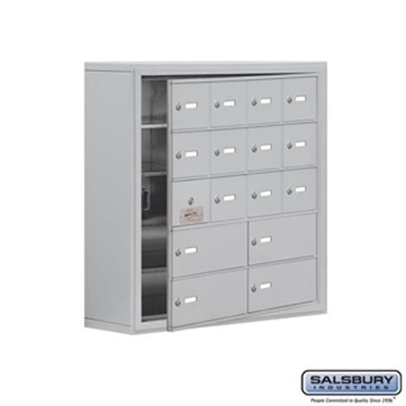 SalsburyIndustries  Cell Phone Storage Locker With Front Access Panel - Aluminum