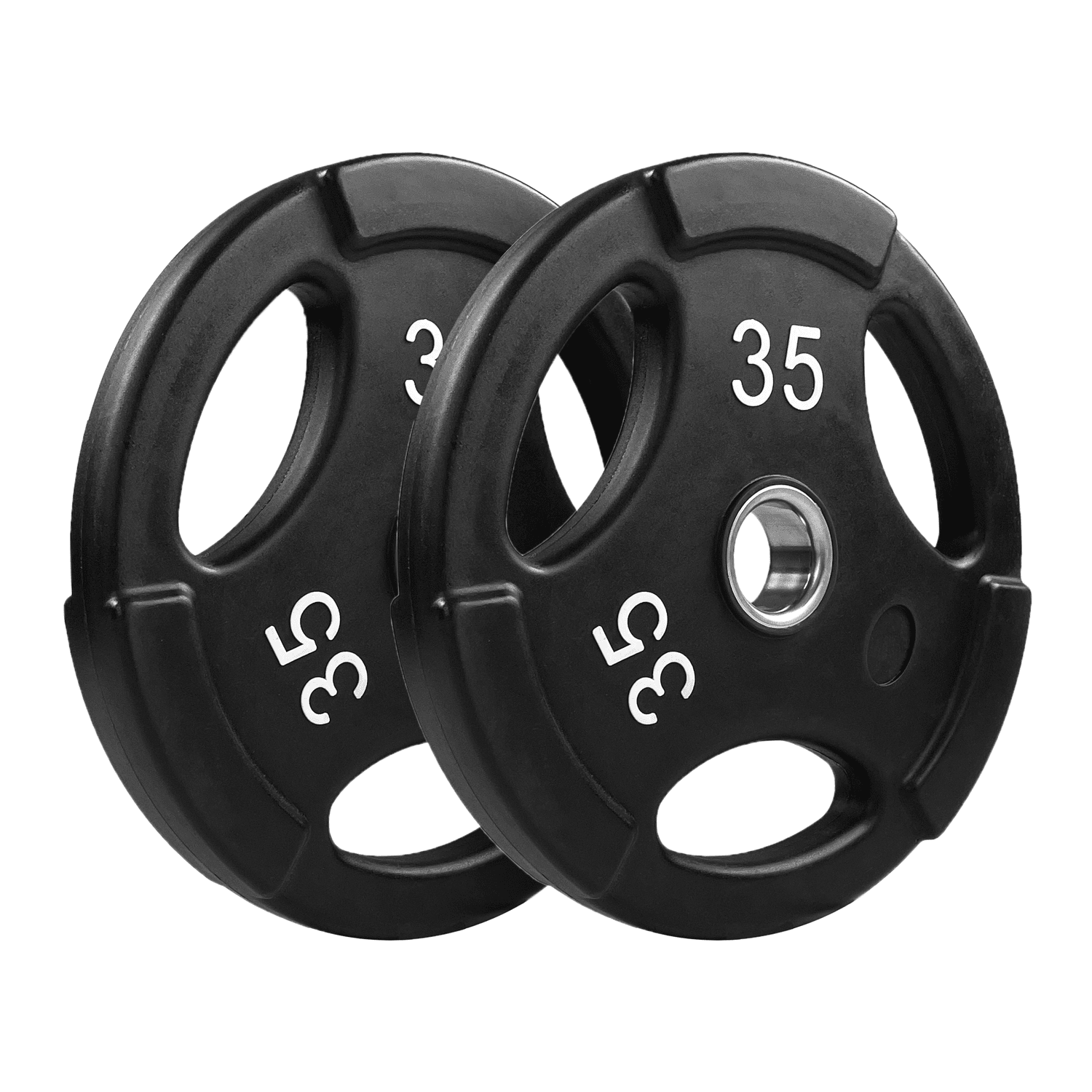 NEXO 335LB Interlocking Urethane Plate Set - Commercial-Grade 335 Pound Set with Olympic 2 Inch Center