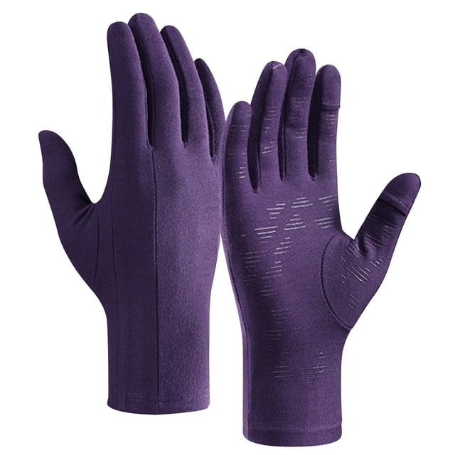 Gpaecead Men's Thermal Winter Gloves - Thick Quilted Lining With Non-Slip Grip For Maximum Warmth & Control Purple
