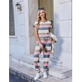 thumbnail image 4 of Ekouaer Jumpsuits for Women Dressy Casual Romper Summer Short Sleeve Vacation Outfits 2026 One Piece Travel Clothes, 4 of 6
