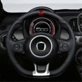 thumbnail image 4 of Adhesivo de fibra de carbono real y resistente para la cubierta del anillo del volante del coche 2020 2021 2022 2023 (rojo), 4 of 5