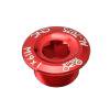 MUQZI CNC MTB Road Bike M19 Tornillos de la tapa del cigüeñal Tapa del perno del juego de bielas (Rojo)