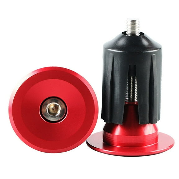 Arkzeo Colorful Handlebar End Plugs with Tools Alunimum Alloy Road Bike Mtb Handle Bar End Cap Expansion Plugs 23.7mm Accessories Parts Red