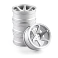 thumbnail image 6 of 4 Pieces RC Car Metal Wheel Hub Rim 5.2cm 1:10 Scale RC Touring Argent, 6 of 8