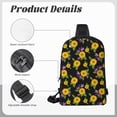 thumbnail image 6 of Rocae Daisies Flowers for Lightweight Chest Bag Dual Pocket, Waterproof Crossbody Sling Bag for Men and Women, 6 of 8