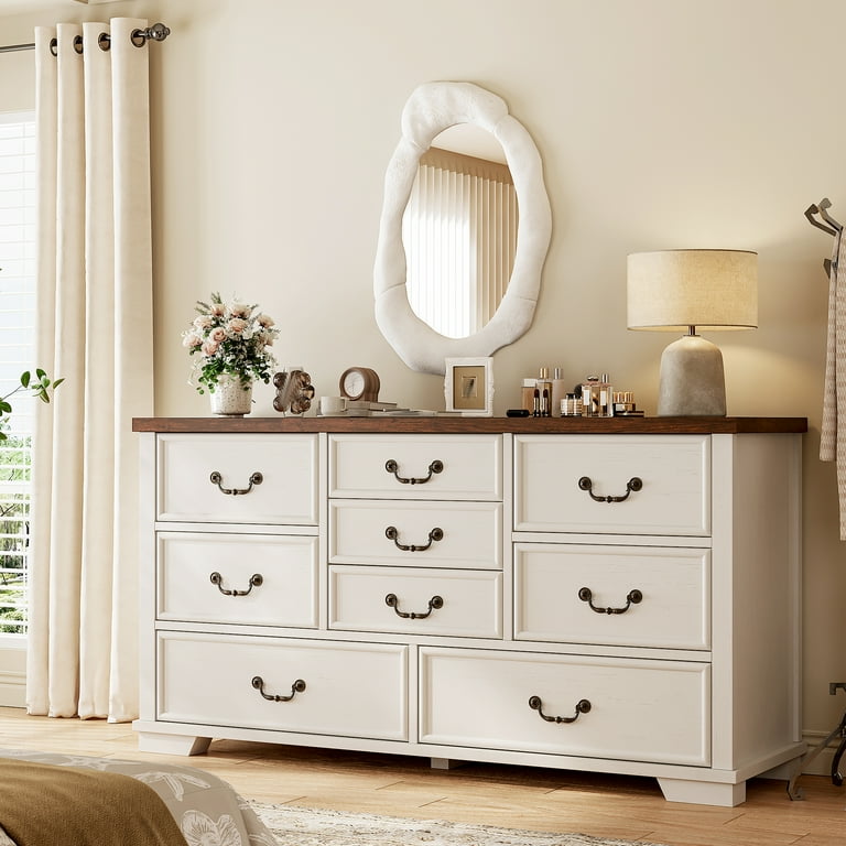 sale white dresser Mason 64" 7-Drawer Made from high TaoHFE White 4 Drawer Dresser