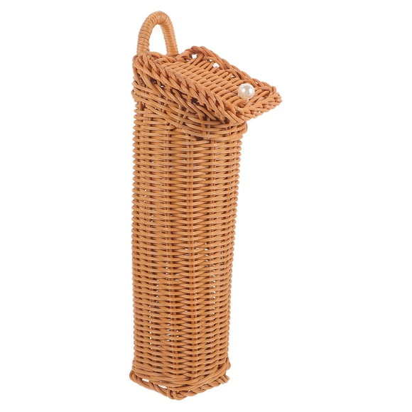 VERDANVERSE Cesta Colgante Tejida En Marrón Para Almacenamiento Y De Cocina