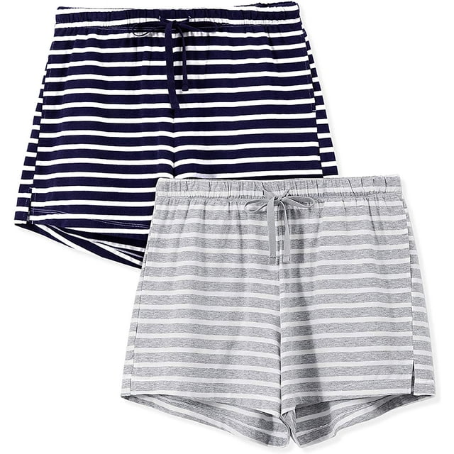 Pantalones cortos de pijama para mujer Paquete de 2 pantalones cortos para dormir para mujer Pantalones cortos para dormir para mujer S ~ XL Xemadio CJWUS-5062