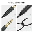 thumbnail image 4 of 1/4 Splitter Cable,1/4inch TRS Stereo Splitter Y Cable Stereo Sound Splitter for Amplifiers Microphones Clear Signal, 4 of 5