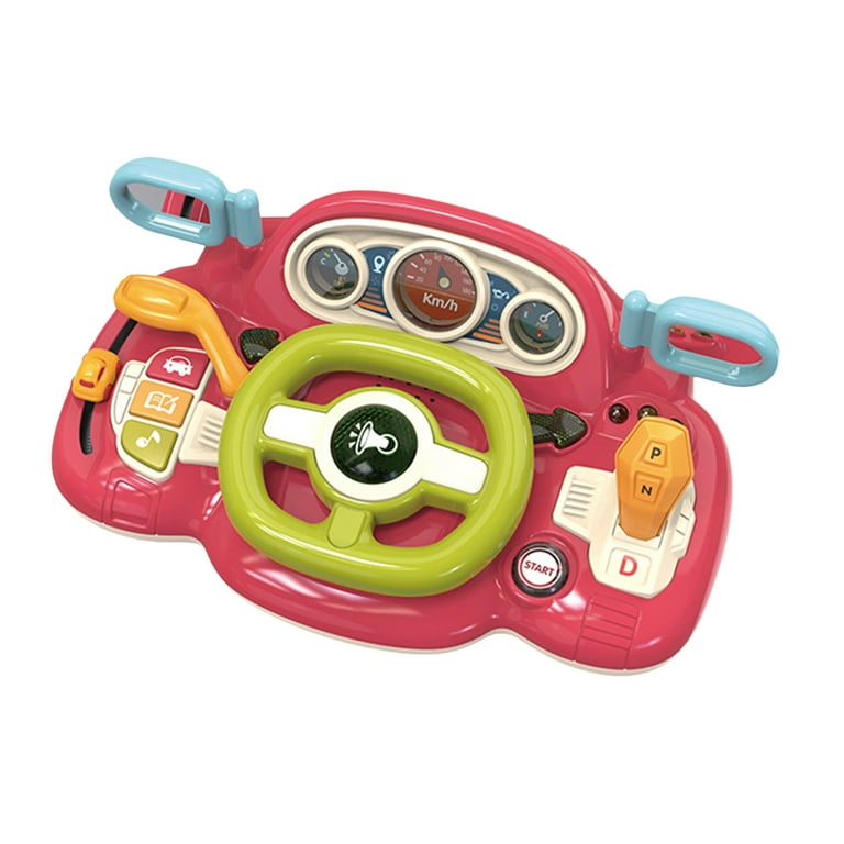 Wheel Steering Driving Car Simulation Toddler Toys Fake Play Pretend Kids  Learn Toy Ride Wheel Racing Steer Interactive
