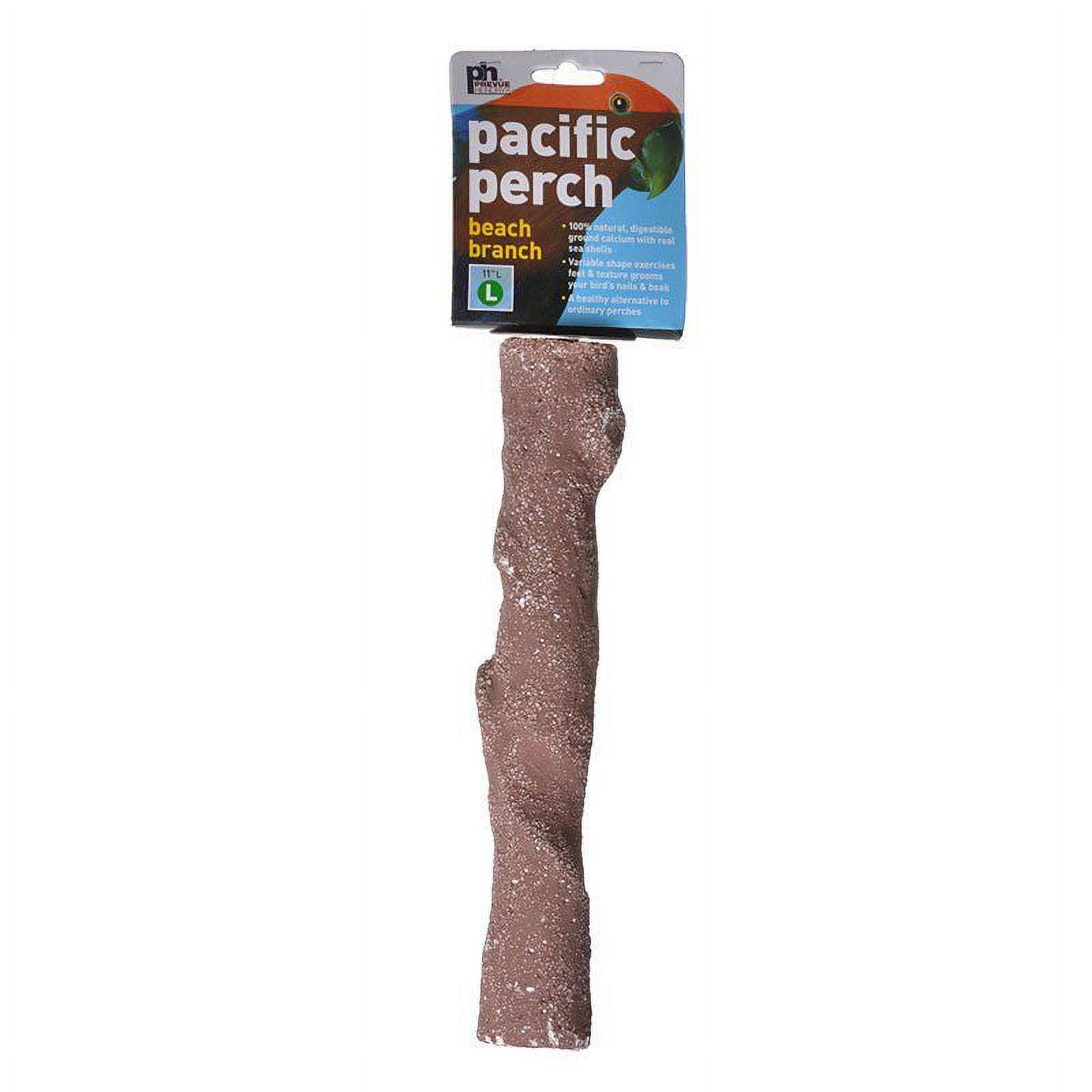 Prevue Pacific Perch - Beach Branch [Bird, Perches Plastic & Other] Large - 11" Long - (Large Birds)