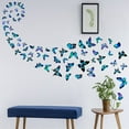 thumbnail image 1 of Butterfly Wall Decor Butterfly Wall Sticker, Separate Room Decor, Girls Room Decor Aesthetics, Butterfly Party Decor Wall Sticker For Living Room Dorm Murals, 1 of 8