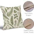 thumbnail image 4 of Sage Green Leaf Pillow Covers 20x20 Set of 2 Vintage Style Sage Herbs Fern Floral Botanical Plant Print Spring Decorative Throw Pillow Cases Outdoor Seasonal Farmhouse Decor for Sofa Couch Bed, 4 of 6