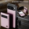 thumbnail image 4 of Dteck Wallet Case for Google Pixel 10 /10 Pro Compatible with MagSafe Accessory for Men Women, Shockproof Detachable Magnetic Wallet Phone Case with Card Slot Holder RFID Blocking, Pink, 4 of 10