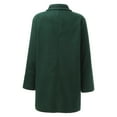 thumbnail image 7 of Baberdicy Woolen Coat Women's Coat Casual Design Sense Stand Collar Solid Color Coat Wool Coats for Women Army Green, 7 of 7